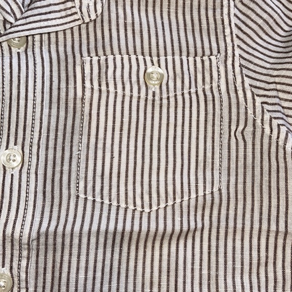 Baby Gap Boy Long Sleeve Stripped Button Down Top - Picture 4 of 5